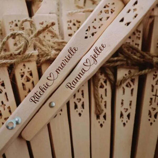 Engrave Wooden Fan Thumbnail