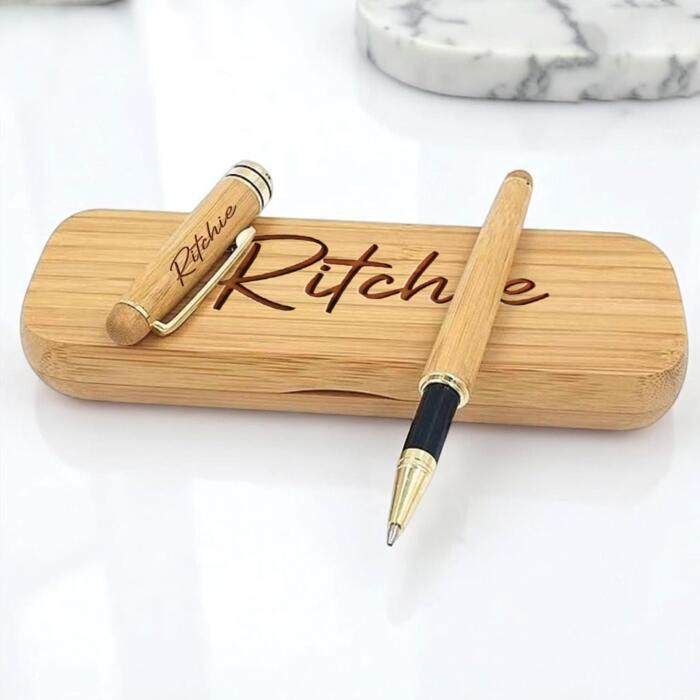 Engrave Wooden Pen with Case Thumbnail
