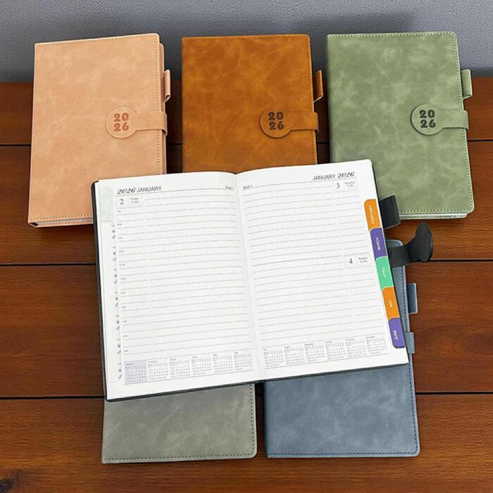 Leather Cover Planner with Clip 01 Thumbnail