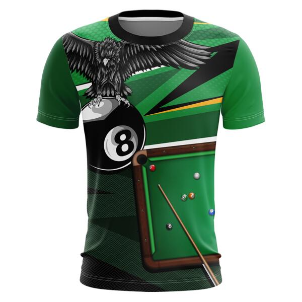 Billiard Jersey Uniform Full Print Sublimation Roundneck Shirt Thumbnail