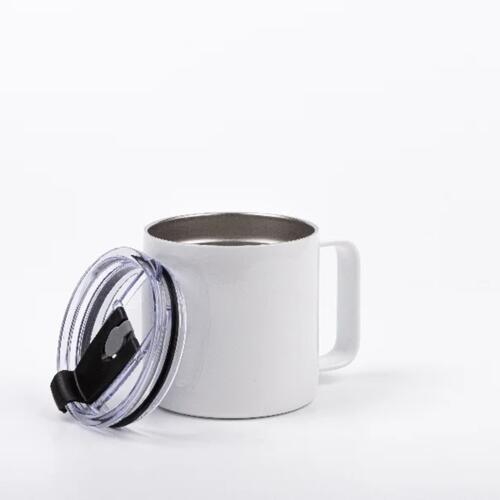 14oz/420ml Sublimation Blanks Stainless Steel Coffee Cup (White) Thumbnail
