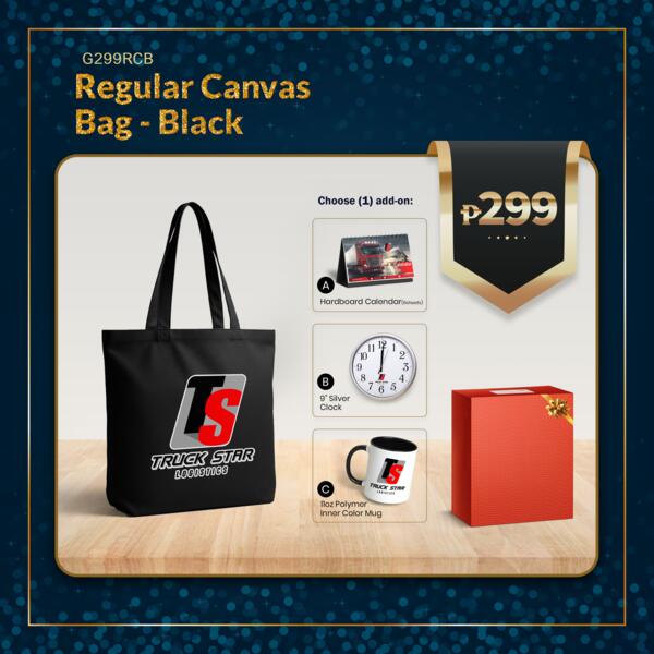 Regular Canvas Bag - Black Thumbnail