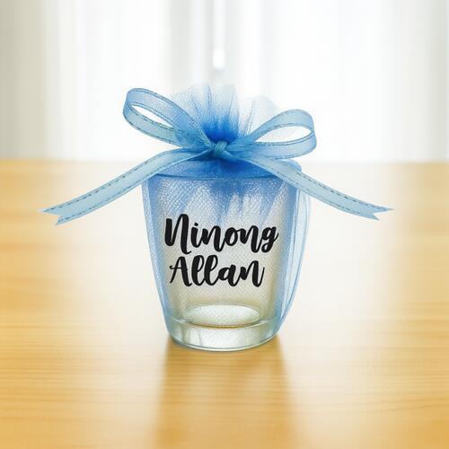 Tulle Shot Glass Packaging w/ Ribbon Thumbnail