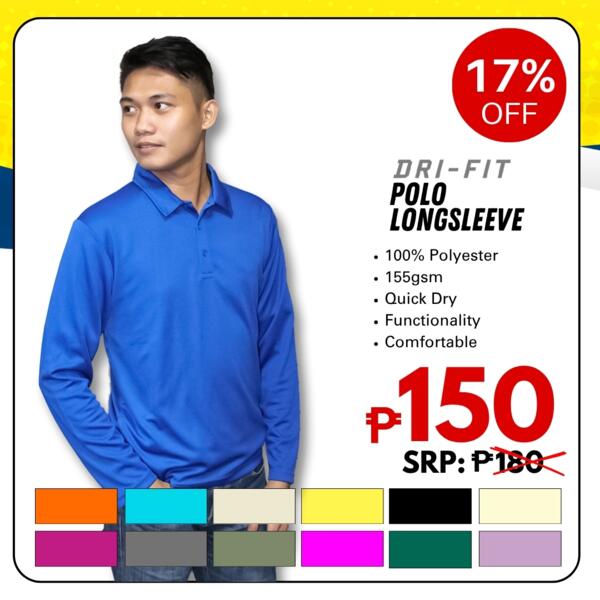 Drifit Polo Long Sleeve Thumbnail