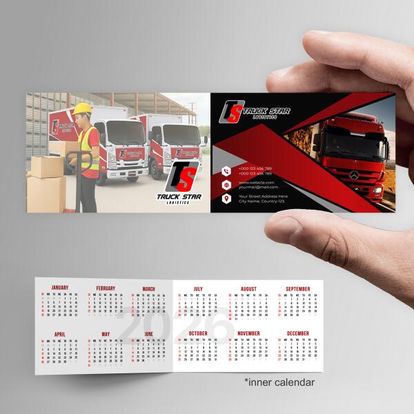 7 x 2" Foldable Pocket Calendar Thumbnail