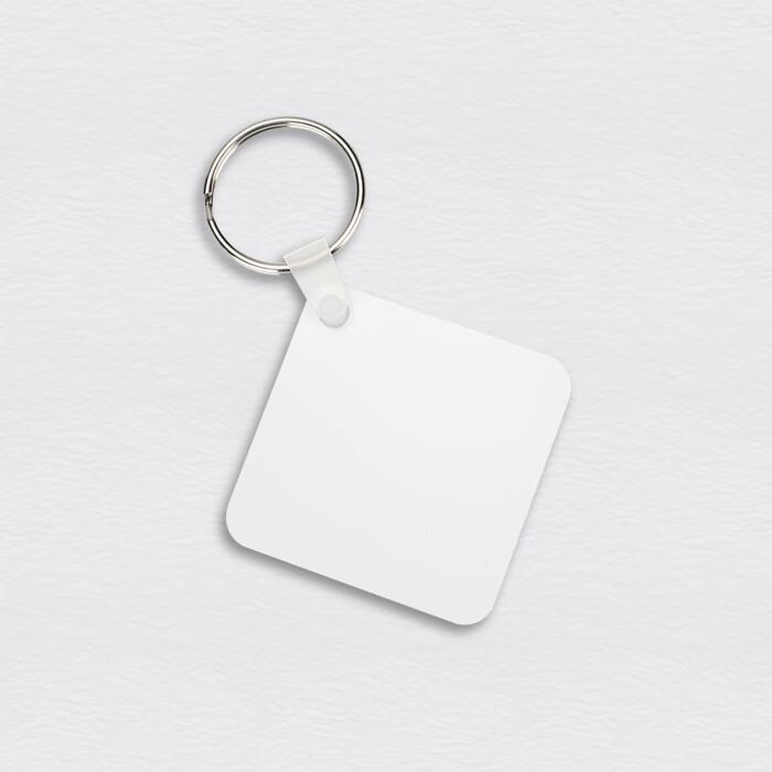 Double Side printable Aluminum Keychain - 1mm - Square 2.25*2.25* (57.2*57.2mm) Thumbnail