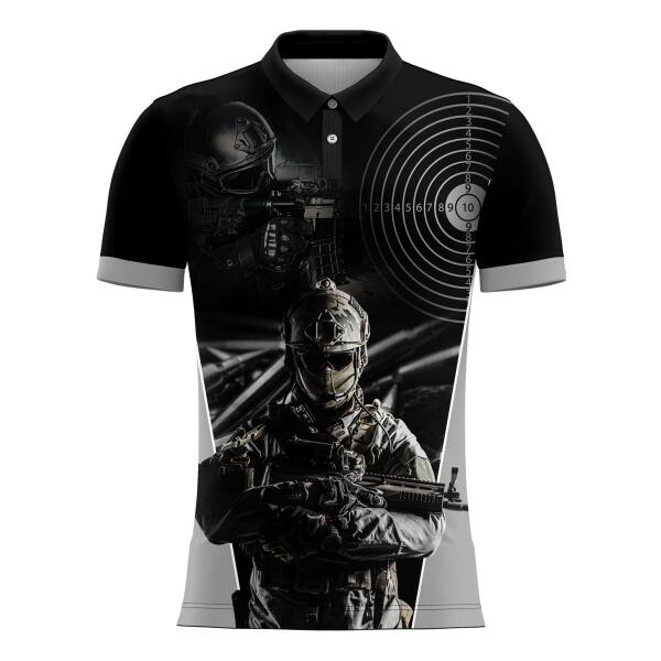 Tactical Design Full Print Sublimation Polo Shirt Thumbnail