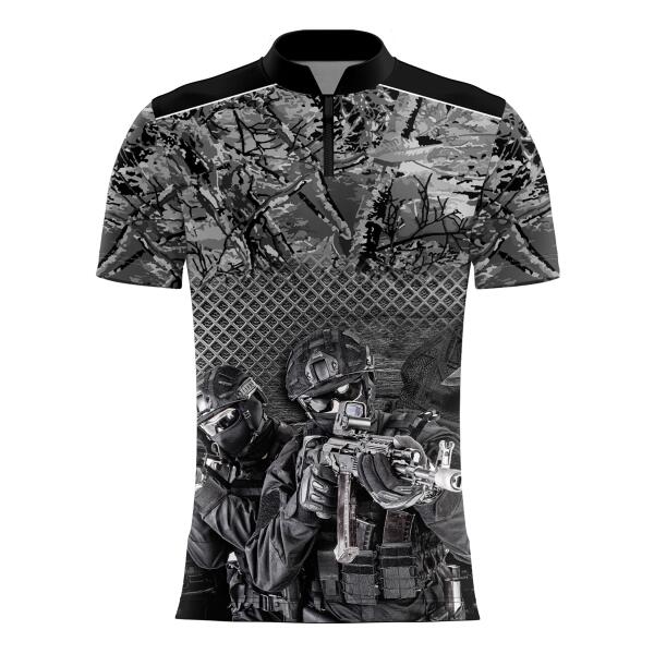Tactical Design Full Print Sublimation Chinese Collar Thumbnail