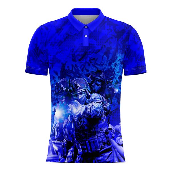 Tactical Design Full Print Sublimation Polo Shirt Thumbnail