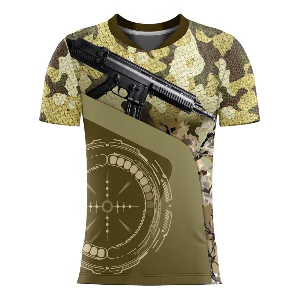 Tactical Design Full Print Sublimation Shirt with Specialized Neck Style Thumbnail