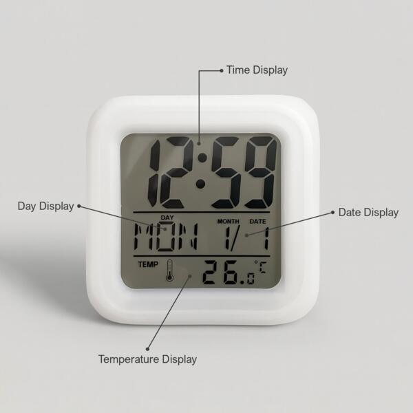 Changing Color Cube Digital Alarm Clock Thumbnail