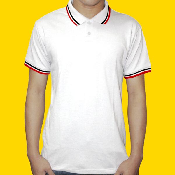 2 Tone Polo Shirt - White Body (Mens) Thumbnail