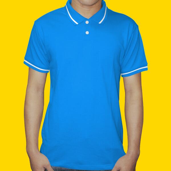 2 Tone Polo Shirt - Colored Body (Mens) Thumbnail