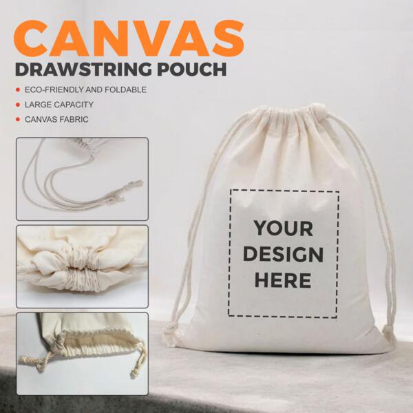 Canvas Drawstring Pouch Thumbnail
