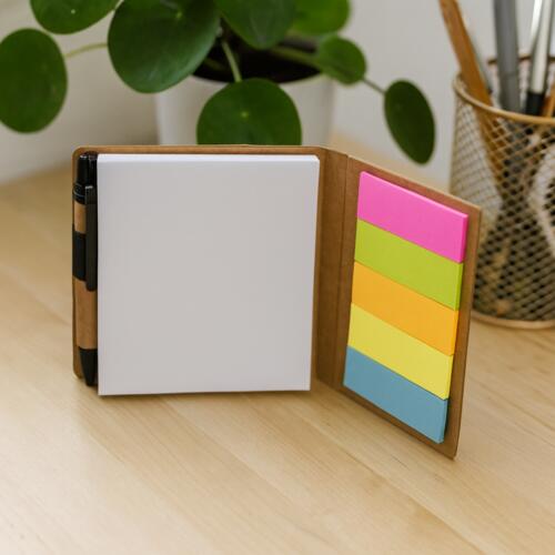 Square Memo Pad w/ Sticky Notes and Pen Thumbnail