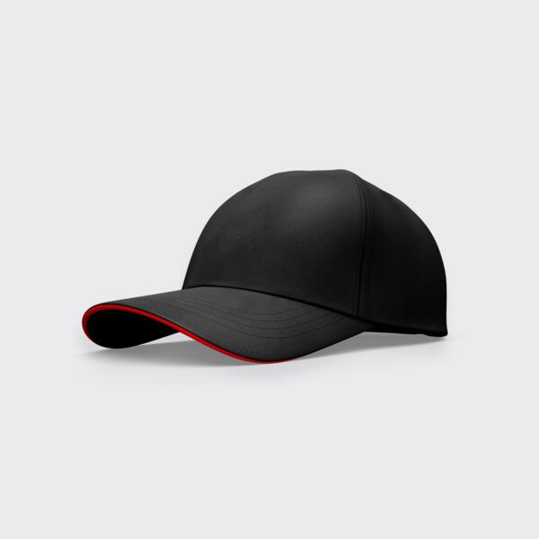 2 Tone Twill Cap with Red Line Thumbnail