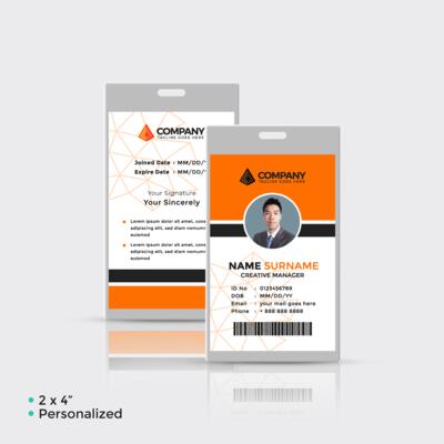 2 x 4" Laminated ID Thumbnail