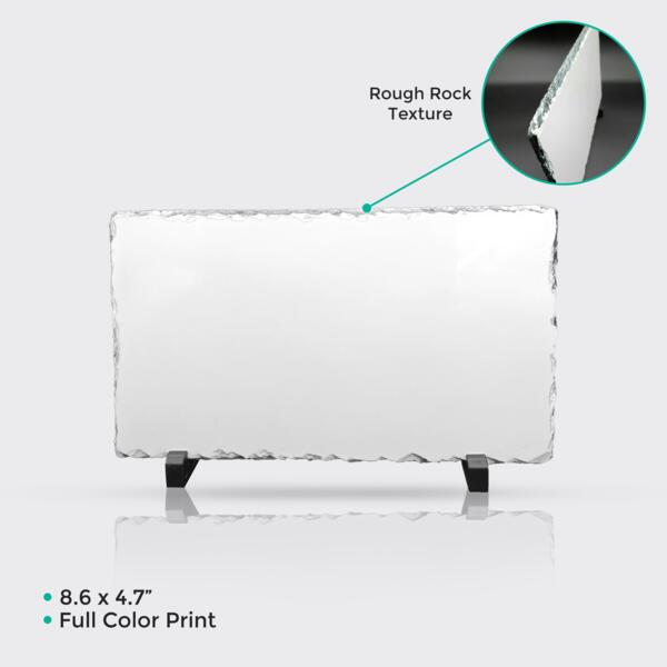 Small Rectangle Rock Photo Plaque RS-15 Thumbnail