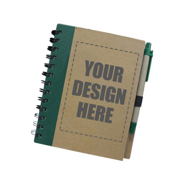 Notebook with Pen (Colored Margin) Thumbnail