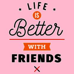 Life Is Better With Friends Group Shirt Design