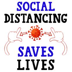 Social Distancing Save Lives Design