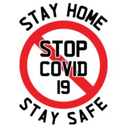 Stay Home, Stop COVID-19, Stay Safe Design