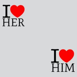 I Heart Her / Him Design