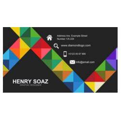 Graphic Artist Calling Card - Colorful Design