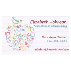 Education Calling Card - Changeable Logo Design