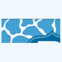 Blue Pattern with Name & Initials Design