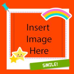Sticky Note, Beautiful Rainbow, Smiling Star, Little Star, Cyan Board Pin,\ Smile Green Sticker, Insertable Photo, Customized Pillow Design