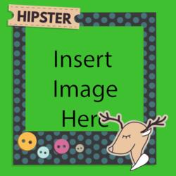 Sticky Note, Black Dots, Yellow Shirt Button, Cyan Shirt Button, Pink Shirt Button, Brown Shirt Button, Sleeping Deer, Hipster Ticket, Insertable Photo, Customized Pillow Design