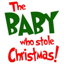 The Baby who stole Christmas Onesies for Babies - KCD-04 Design