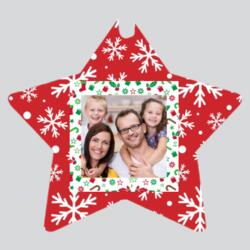 Star Family Picture Christmas Decor Design