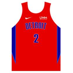 Team Detroit Plain Jersey Sando JST-03 Design