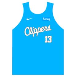 Team Clippers Plain Jersey Sando JST-03 Design