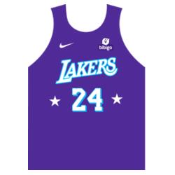 Team Lakers Plain Jersey Sando JST-03 Design