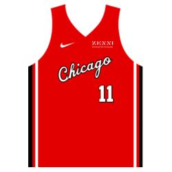 Team Chicago Plain Jersey Sando JST-09 Design