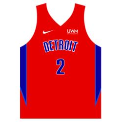 Team Detroit Plain Jersey Sando JST-09 Design