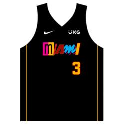 Team Miami Plain Jersey Sando JST-09 Design