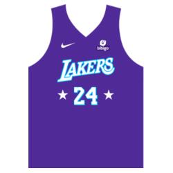 Team Lakers Plain Jersey Sando JST-09 Design