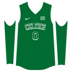 Team Celtics Plain Jersey Sando JST-10 Design