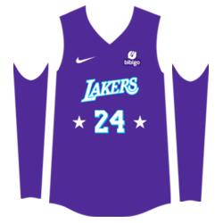 Team Lakers Plain Jersey Sando JST-10 Design