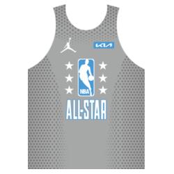 Team ALL-STAR Gray Lines and Pattern Jersey Sando JST-04 Design