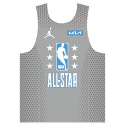 Team ALL-STAR Gray Lines and Pattern Jersey Sando JST-05 Design