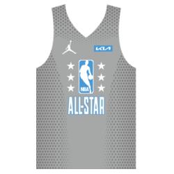 Team ALL-STAR Gray Lines and Pattern Jersey Sando JST-07 Design