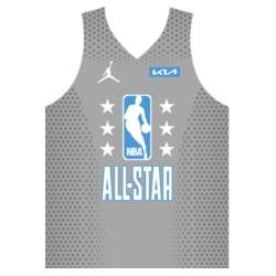 Team ALL-STAR Gray Lines and Pattern Jersey Sando JST-09 Design