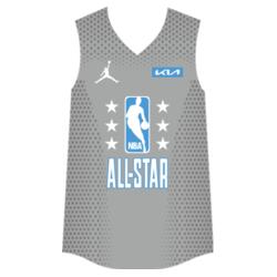 Team ALL-STAR Gray Lines and Pattern Jersey Sando JST-10 Design