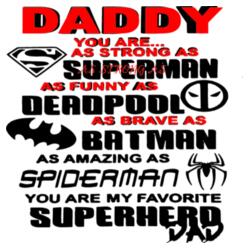 Superhero Daddy Design