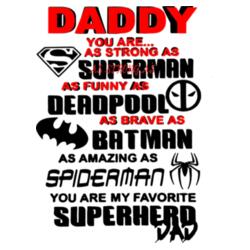 Superhero Daddy Design